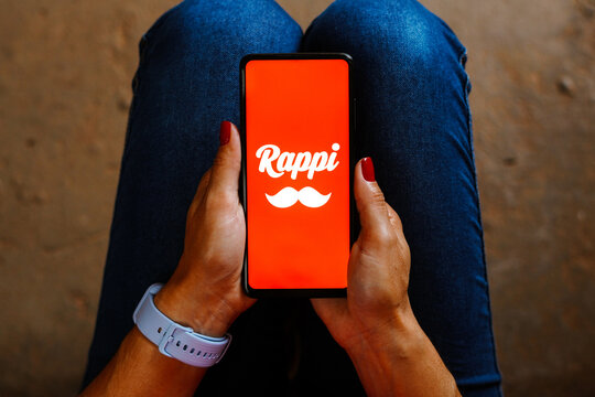 May 28, 2023, Brazil. In this photo illustration, the Rappi logo is displayed on a smartphone screen.