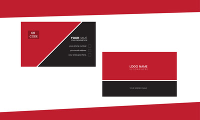 Corporate business card design for personal identity 