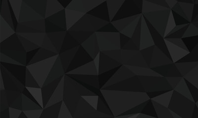 Fototapeta premium Abstract triangle pattern. Dark polygonal background. Vector illustration for your design.