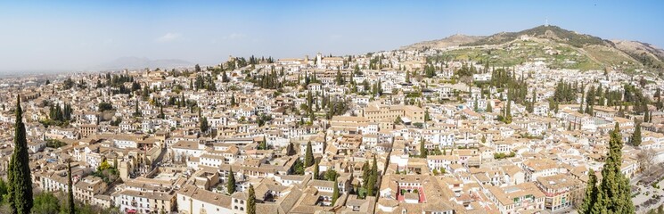 View of Granada from Alhambra, Spain