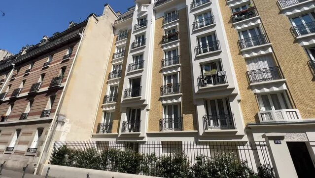 residential buildings in Paris, France