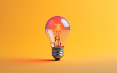Minimalist aesthetics and innovative thinking: Illuminating your space with eco-conscious light bulbs and finding inspiration for new ideas.　Generative AI