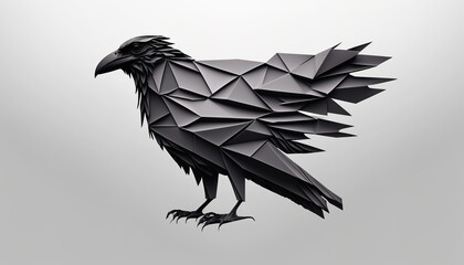 beautiful logo with a bird and feathers