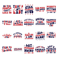 4th of July T-Shirt Design Bundle 