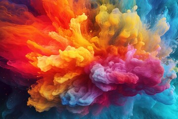 Obraz premium color smoke splash background