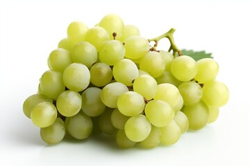 Appetizing tasty white table grapes. The concept of proper nutrition and vitamins in the crop. AI generated
