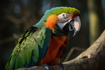 Obraz premium Parrot, generative AI