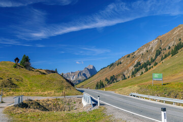 Bregenzerwald welcome, Hochtann Mountain Pass, Warth, Vorarlberg, Austria
