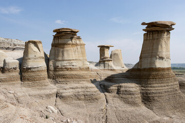 hoodoos in Drumheller Alberta Badlands