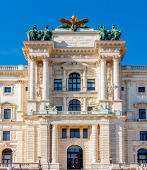 Fototapeta na wymiar Hofburg palace in center of Vienna, Austria