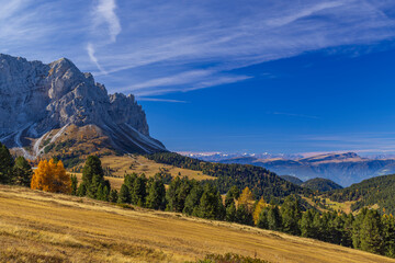 Peitlerkofel Mountain, Dolomiti near San Martin De Tor, South Tyrol, Italy