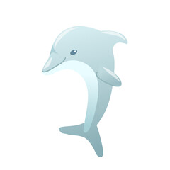 illustration of a dolphin on a white background