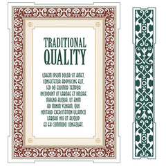 Obraz premium Vector template flyer, invitations or greeting card.