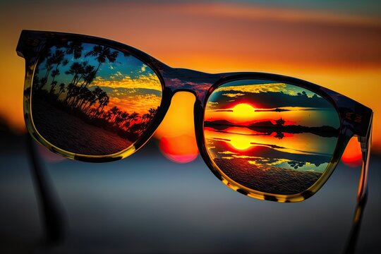 Sunglasses for the Sunset. Generative AI