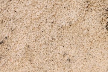 Background, texture of wet dirty sand. Photo, top view.