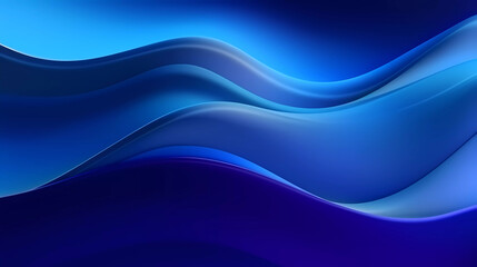 Obraz premium Abstract vector blue background waves with glow