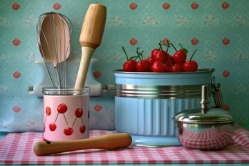 make Fantastic Cherry Lambeth Cake vintage stuff food photography