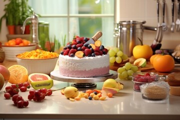 make Fantastic fruite cake in the kitchen stuff food photography