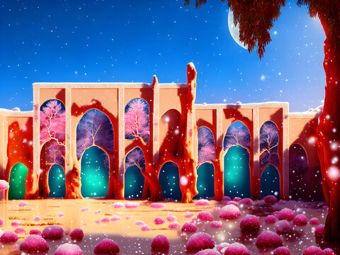 Generative A.I. Surreal,  Late Night in Tangier, Petit Socco, 
 Created from an Abstract Image, in my Portfolio