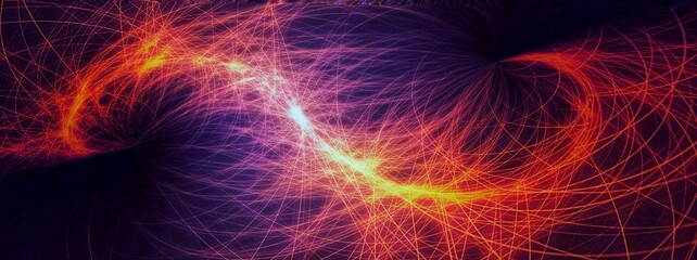 Abstract background with flying sparks