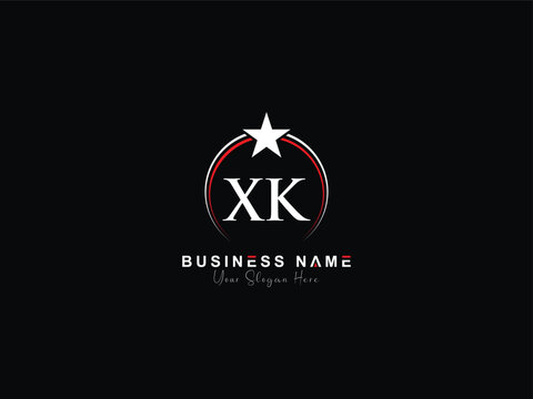 Xk, xk x k luxury creative circle logo icon vector stock