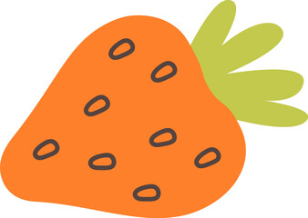 Obraz premium Strawberry Fruit Icon