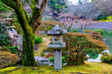 京都、仙洞御所の庭園
