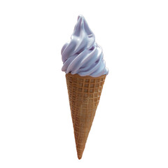 Ice cream cone, purple, transparent png