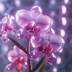 Fototapeta na wymiar AI orchid flower 