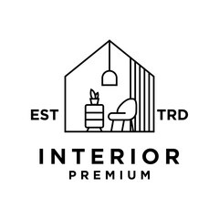 Furniture logo icon design illustration