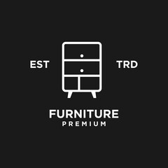 Furniture icon design illustration template