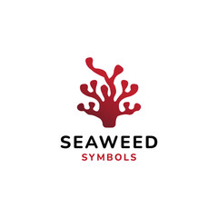 Seaweed Symbols Logo Design Simple