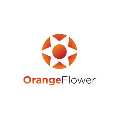 Orange Flower Logo