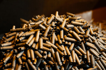 Shell casings ammunition production workshop