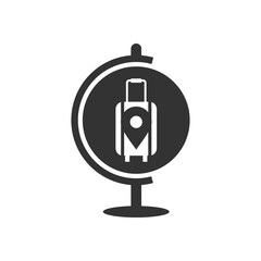 travel logo template. Icon Illustration Brand Identity. Isolated and flat illustration. Vector graphic