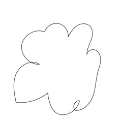 Black abstract shapes outline vectors