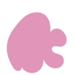 Pink abstract shape vector 