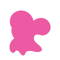 Pink abstract shape vector 