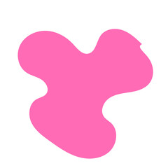 Pink abstract shape vector 