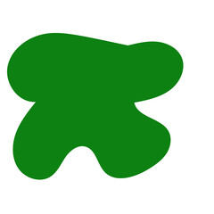 Green Abstract Blob Shapes 
