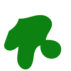 Green Abstract Blob Shapes 
