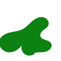 Green Abstract Blob Shapes 