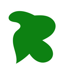 Green Abstract Blob Shapes 