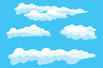 Cloud Background Design, Sky Landscape Illustration, Decoration Vector, Banners And Posters