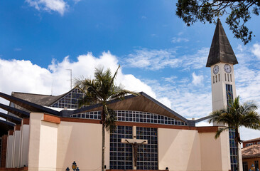 The Carmen de Viboral, Antioquia. Colombia - February 2, 2023. It is known as the Cradle of artisan ceramics, since there are several ceramic producing factories in the place