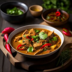 Kaeng Hang Le (Northern Thai Pork Curry) Kaeng Hang Le is a flavorful pork curry with roots in Burmese cuisine. The dish features tender chunks of pork simmered in a rich and aromatic curry paste made