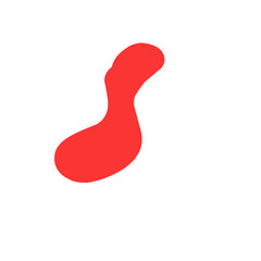 Red blob shape