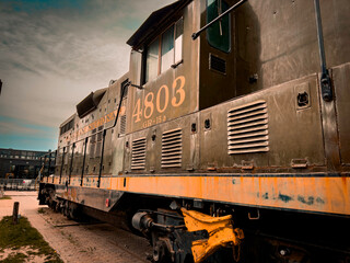 train in the city