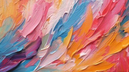 A vibrant and colorful abstract painting. Generative AI