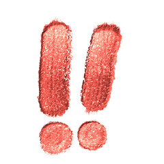 The word written in oil paint